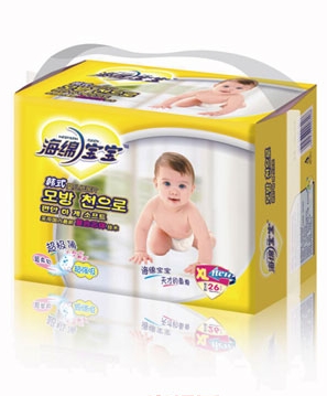 海绵宝宝韩式婴儿纸尿片XL加大码